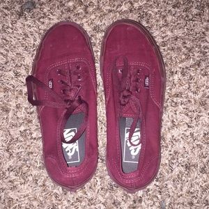 maroon vans!!